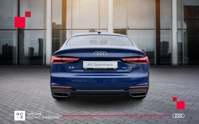 Audi A5 cena 233913 przebieg: 5, rok produkcji 2024 z Biała małe 781